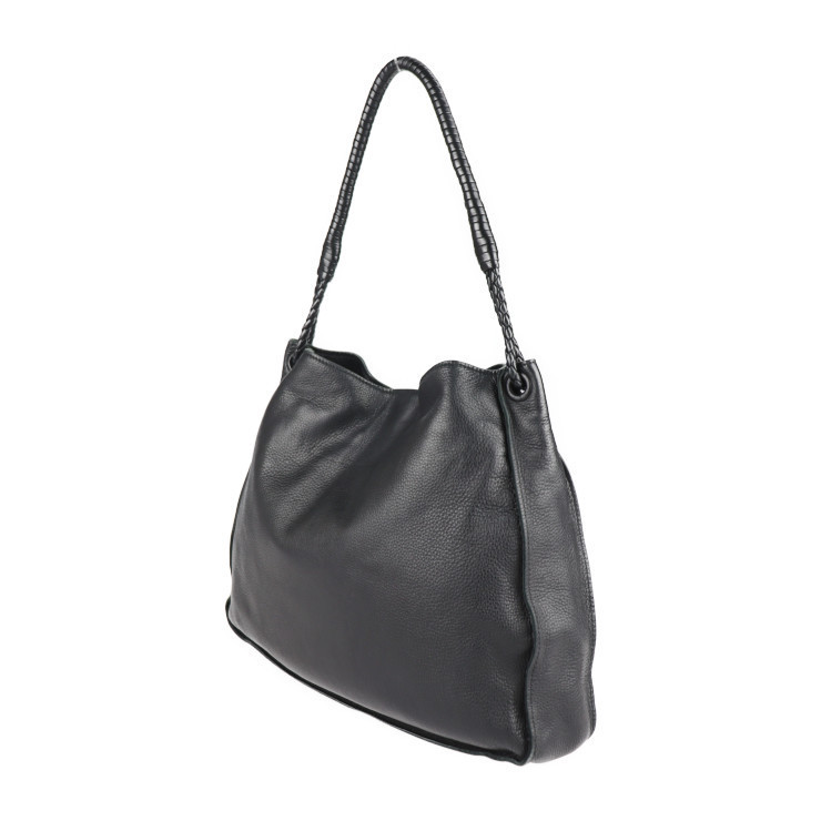 Bottega Veneta Black Shoulder Leather Bag
